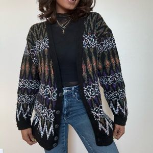 Vintage Heavy Knit Cardigan By Concrete